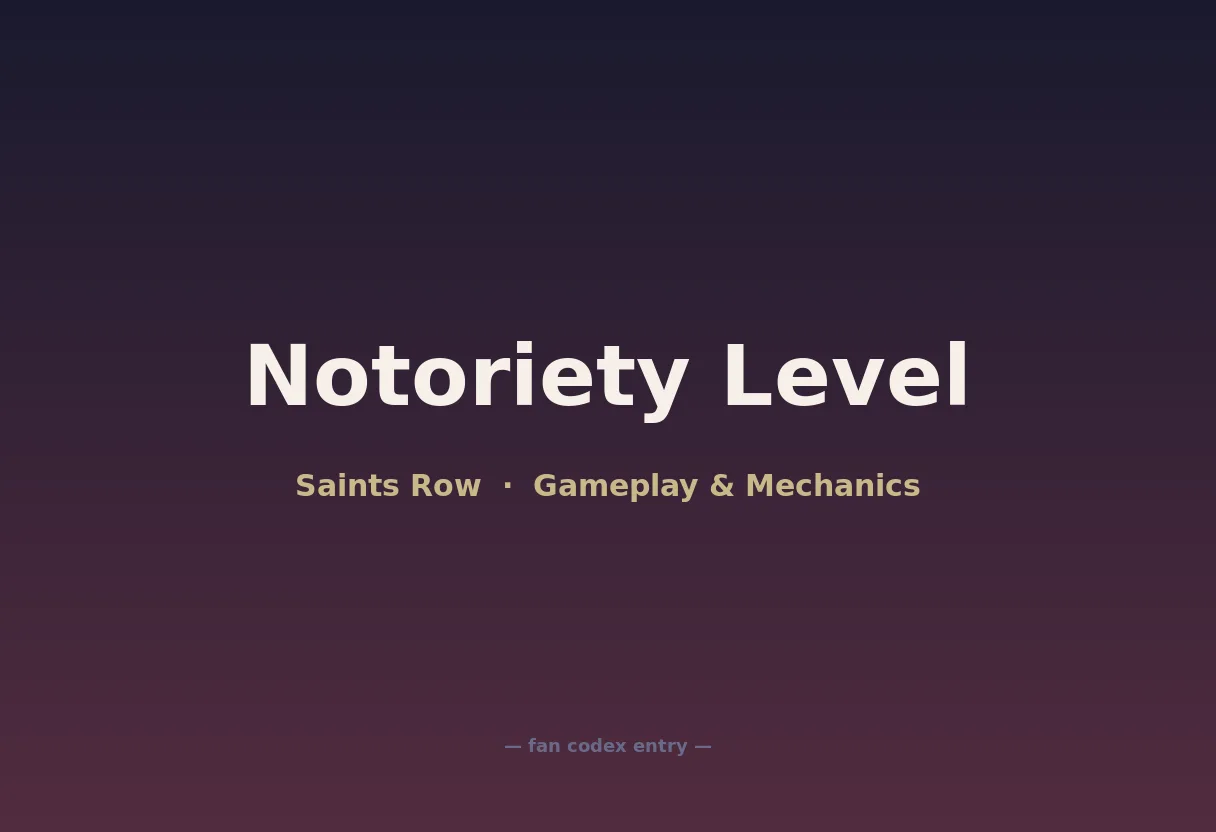 Notoriety Level