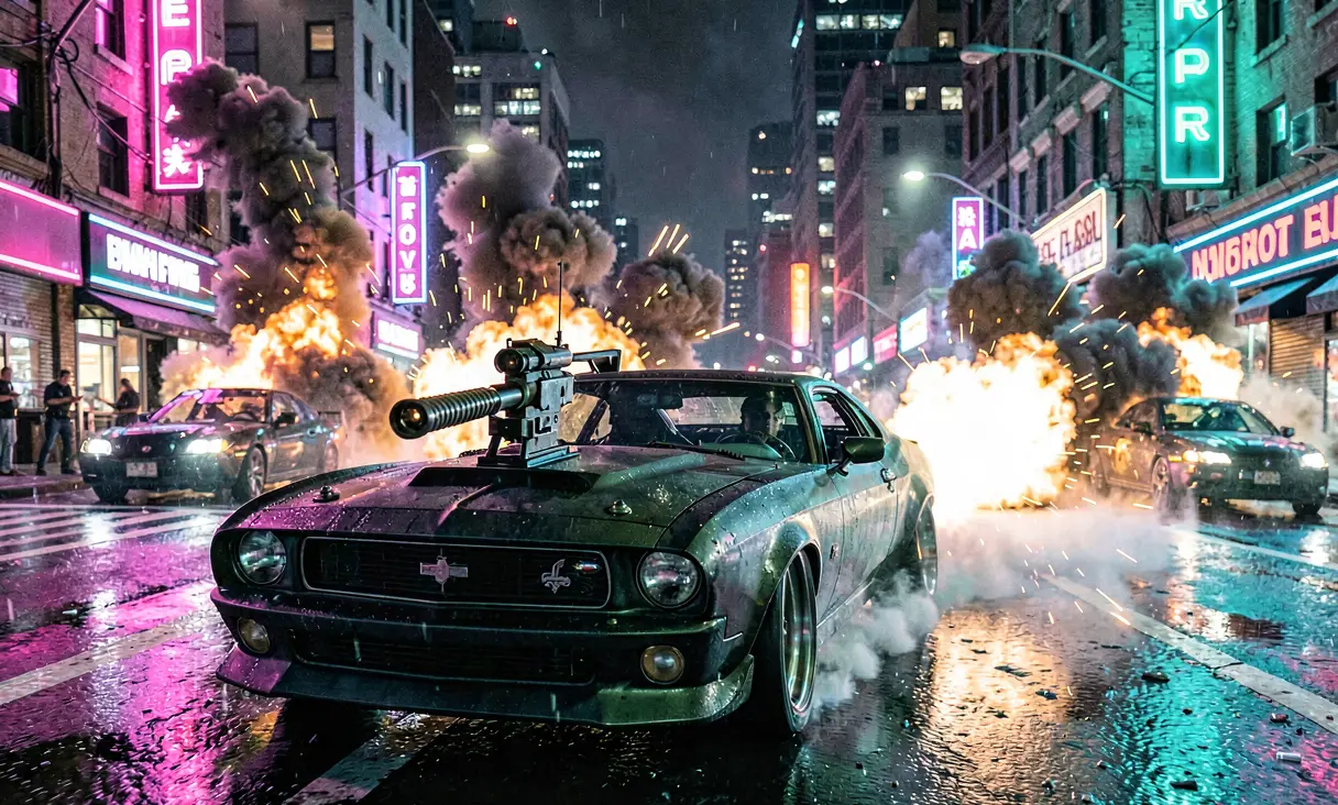 Vehicle combat (shooting from cars)