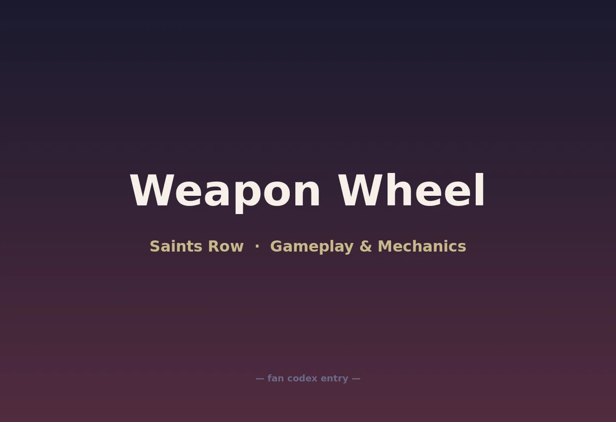 Weapon Wheel