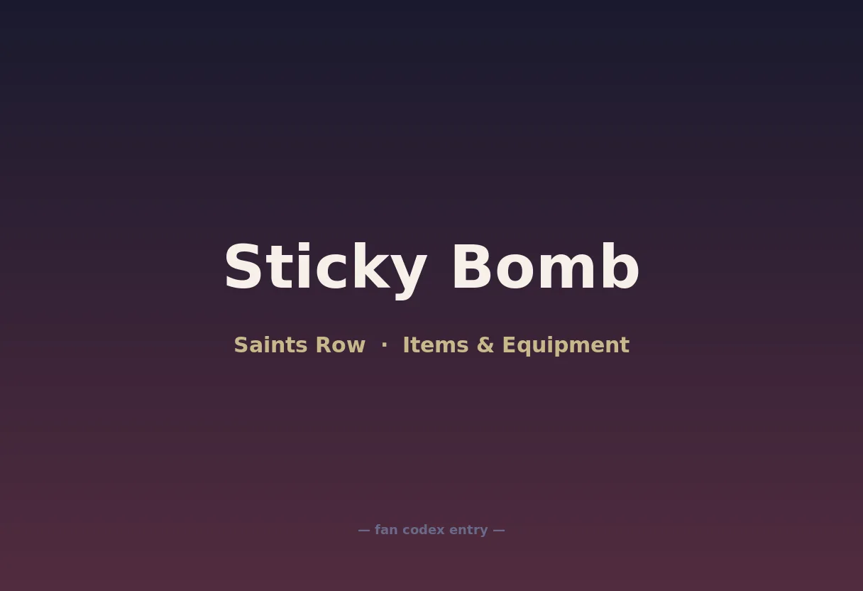 Sticky Bomb